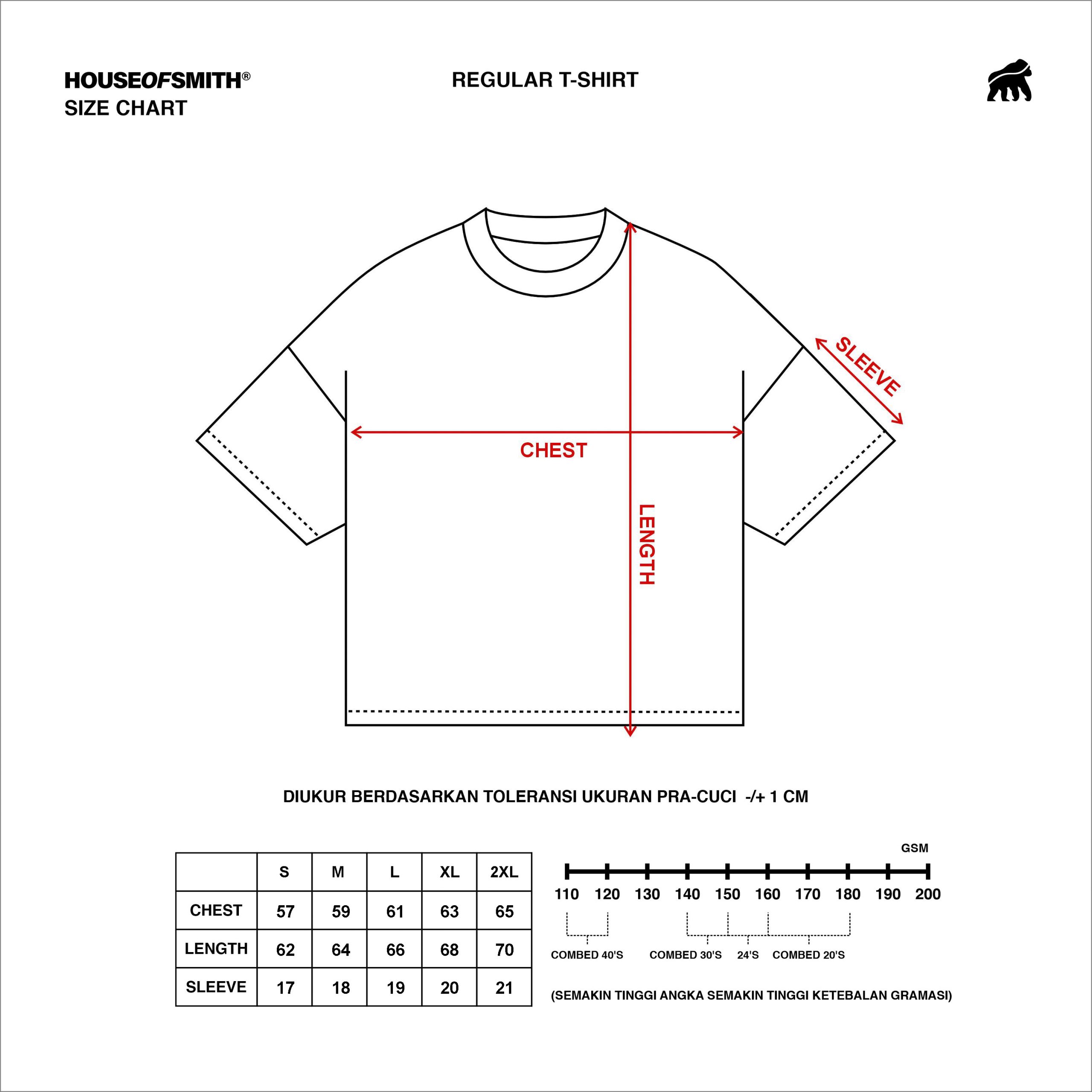 House of Smith Kaos Boxy Pria - Form 330 Boxy Cream #2 - Boxy T Shirt - Image 9