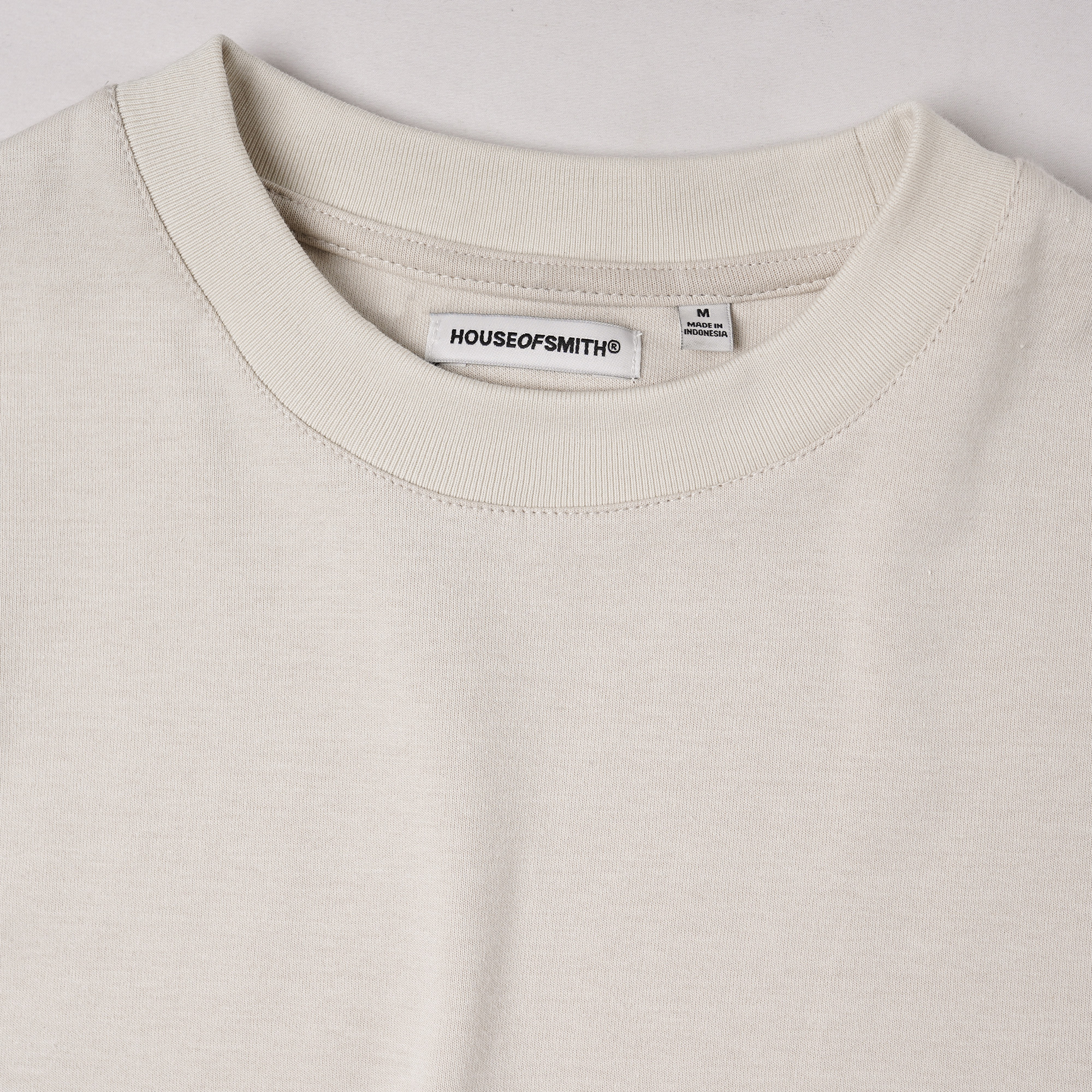 House of Smith Kaos Boxy Pria - Form 330 Boxy Cream - Boxy T Shirt - Image 6