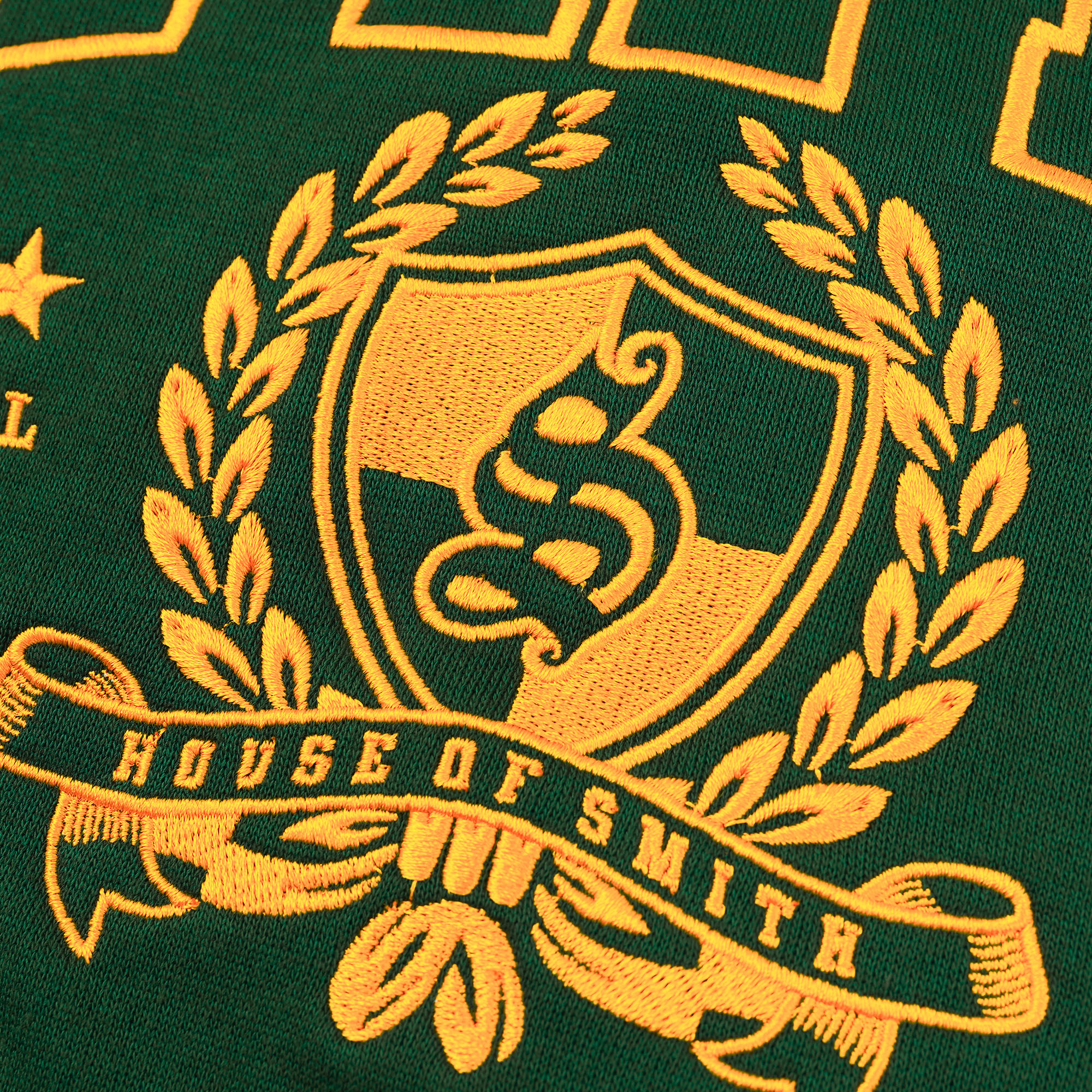 House of Smith Sweater Hoodie Pria - Badges Embro Hoodie Green - Image 3