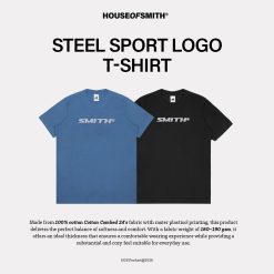 House of Smith Kaos Pria Lengan Pendek - Steel Sport Logo Tshirt - T Shirt
