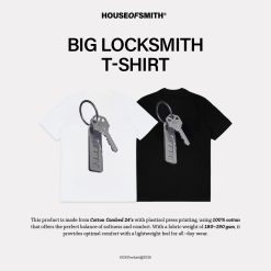 House of Smith Kaos Pria Lengan Pendek - Big Locksmith Tshirt - T Shirt