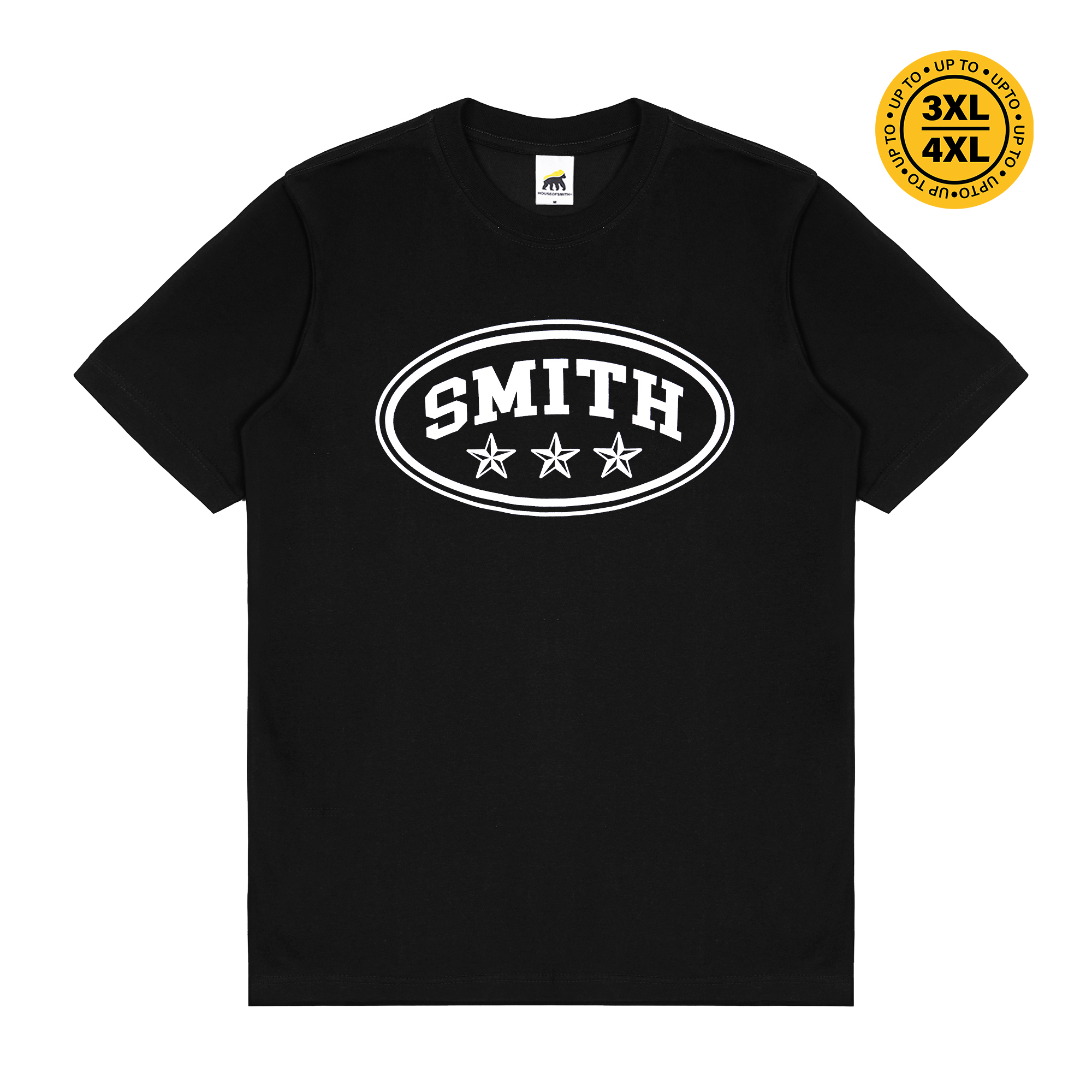 House of Smith Kaos Pria Lengan Pendek - Ouvstar Tshirt Black - T Shirt