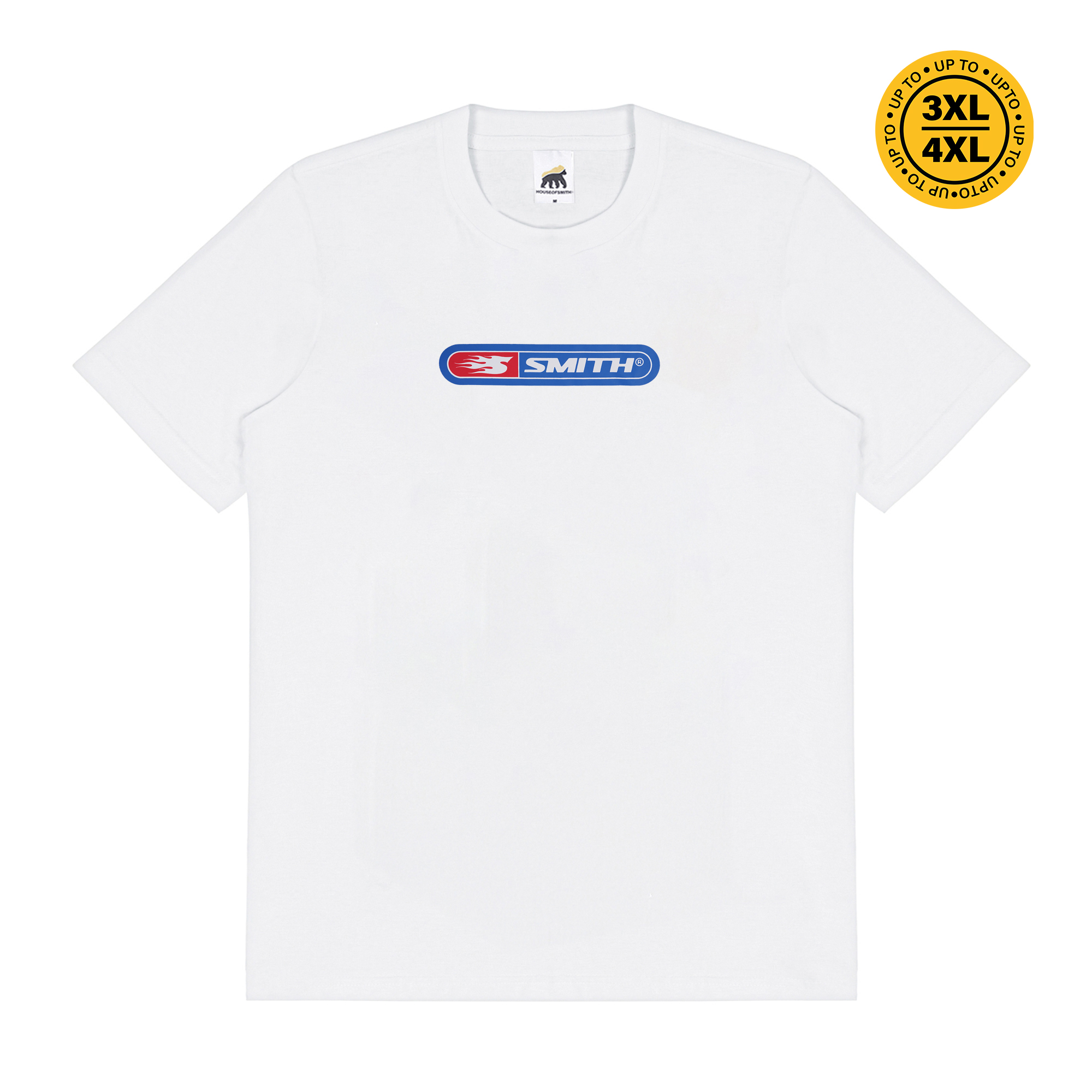 House of Smith Kaos Pria Lengan Pendek - Shreding Logo Tshirt White - T Shirt