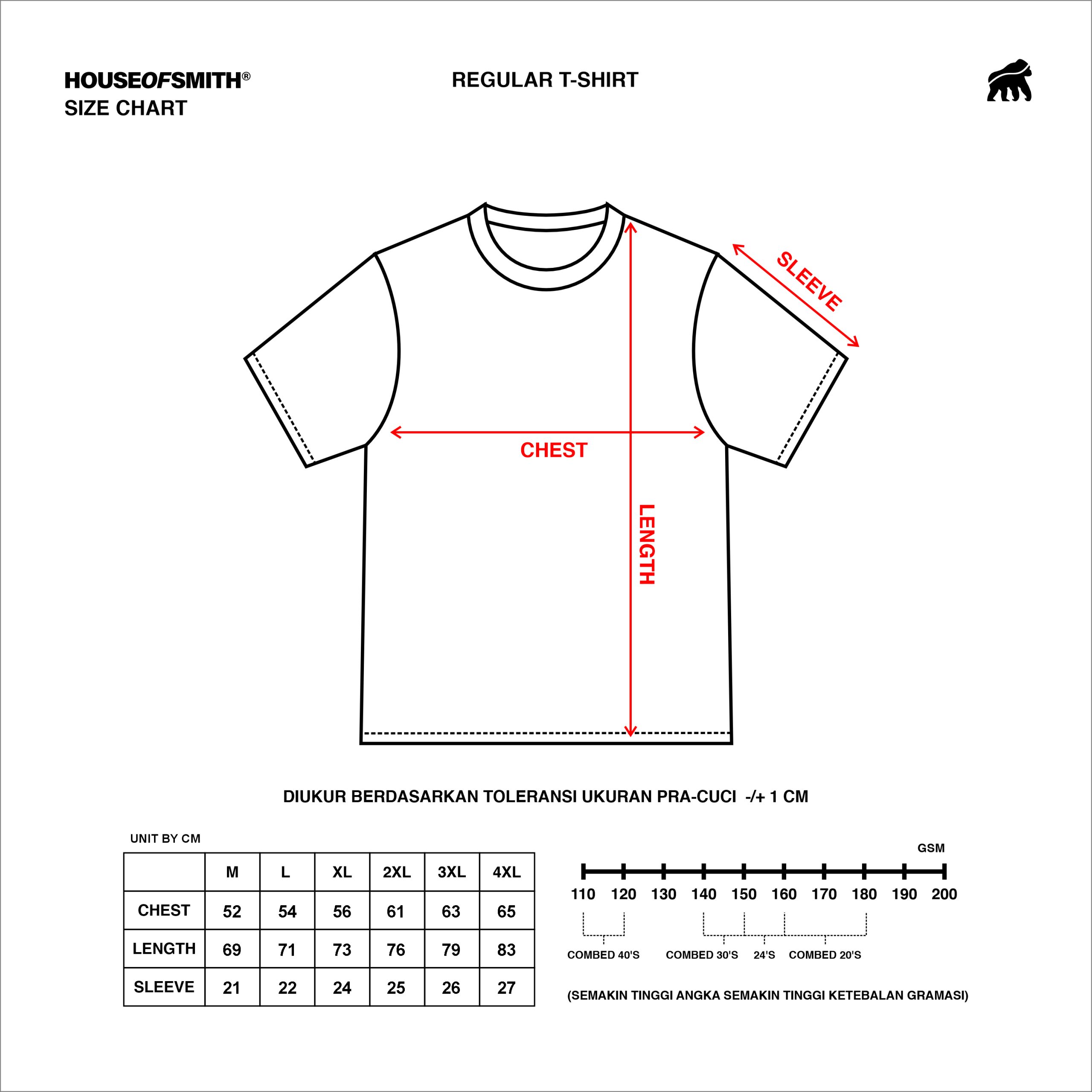 House of Smith Kaos Pria Lengan Pendek - Steel Sport Logo Tshirt Mineral Blue - T Shirt - Image 3