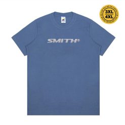 House of Smith Kaos Pria Lengan Pendek - Steel Sport Logo Tshirt Mineral Blue - T Shirt