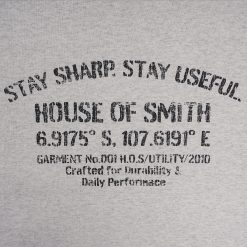 Alternative view of House of Smith Kaos Oversize Pria - Commando Oversized Tshirt Heather Grey - Oversize T Shirt