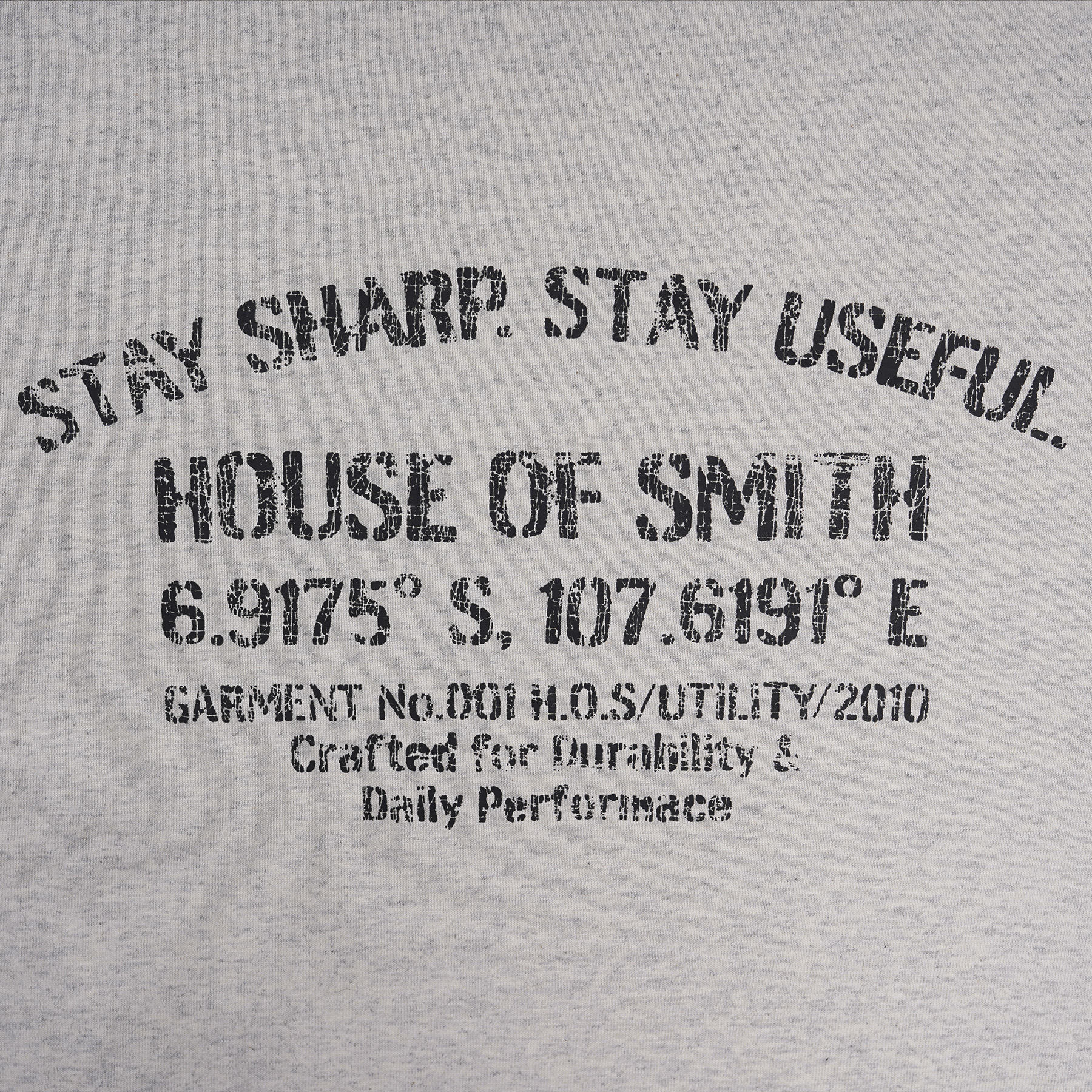 House of Smith Kaos Oversize Pria - Commando Oversized Tshirt Heather Grey - Oversize T Shirt - Image 2