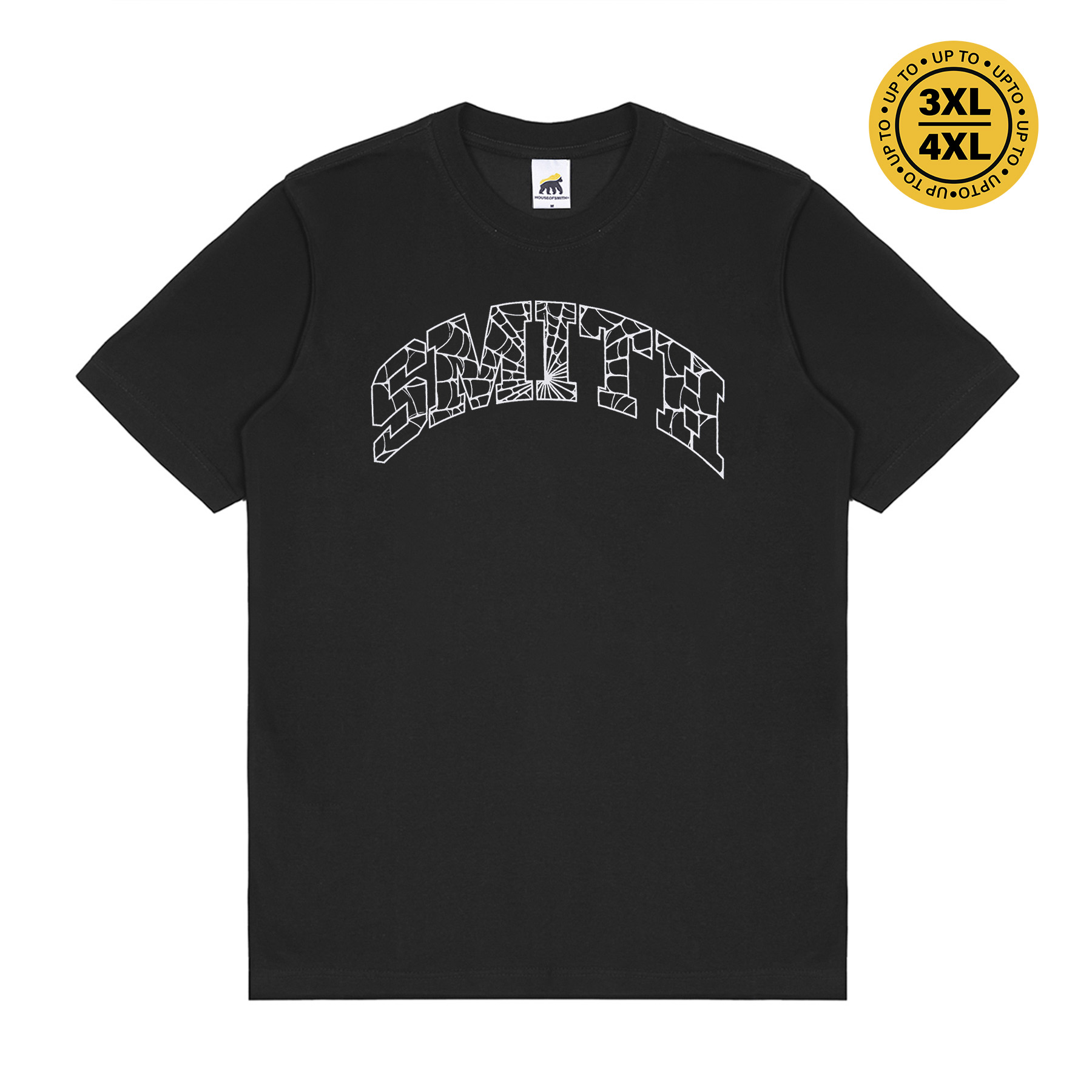 House of Smith Kaos Pria Lengan Pendek - Web Logo Tshirt Black - T Shirt