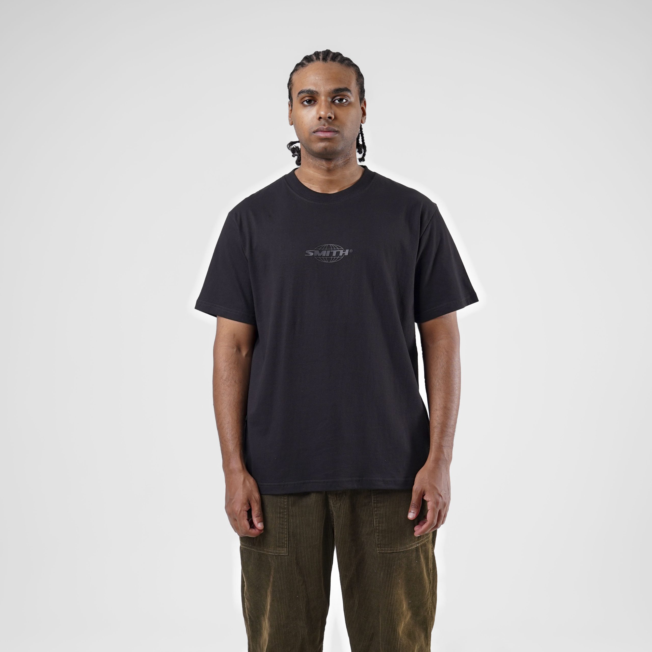 House of Smith Kaos Pria Lengan Pendek - Globe Hdc Tshirt Black #2 - T Shirt - Image 3