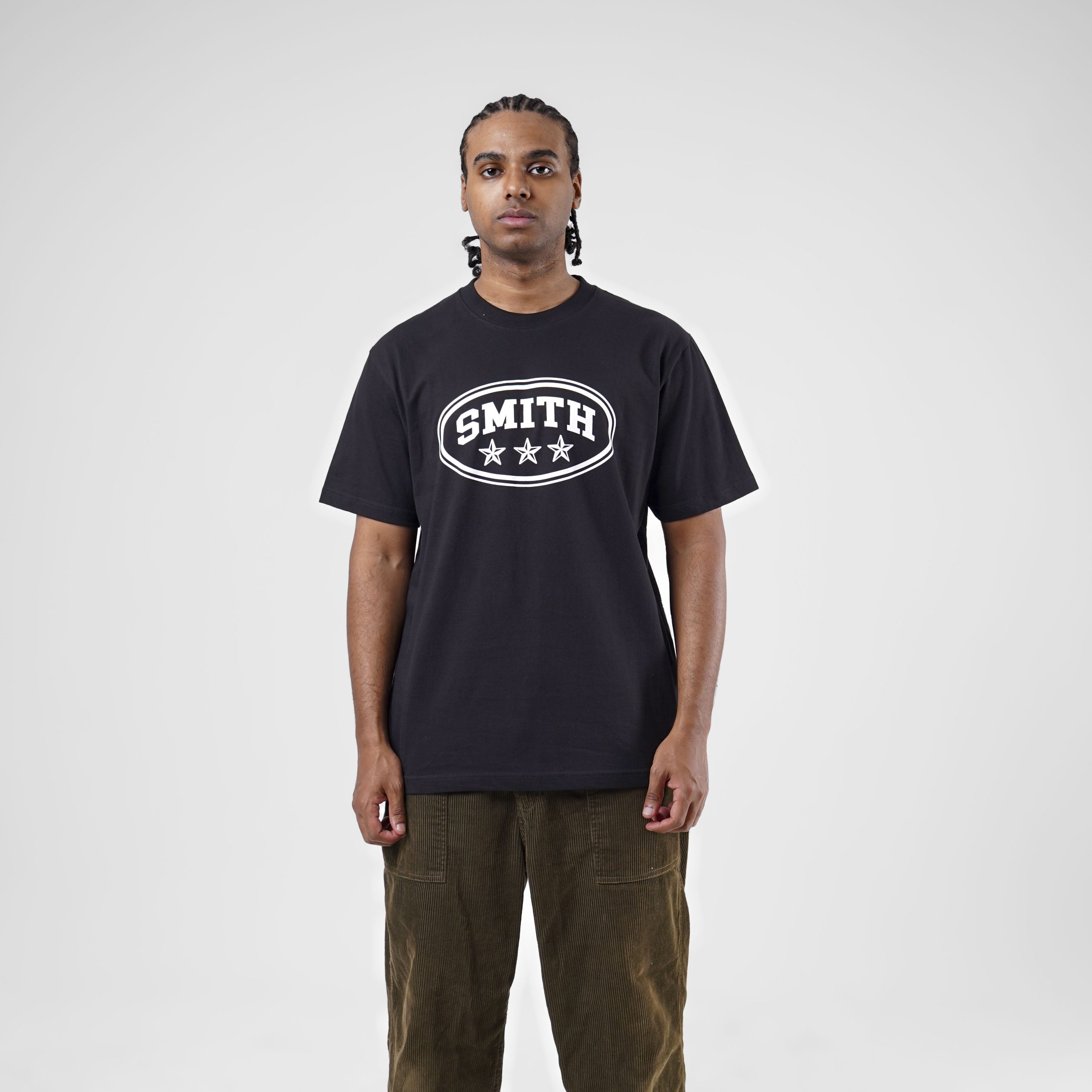 House of Smith Kaos Pria Lengan Pendek - Ouvstar Tshirt Black - T Shirt - Image 3