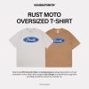 House of Smith Kaos Oversize Pria - Rust Moto Oversized Tshirt - Oversize T Shirt