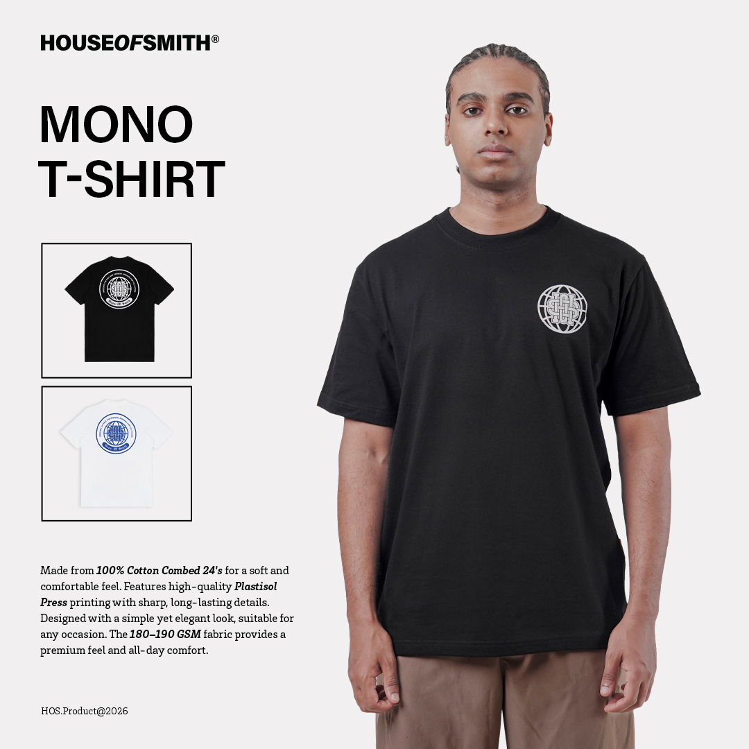 House of Smith Kaos Pria Lengan Pendek - Mono Tshirt - T Shirt - Image 3