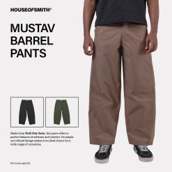 Alternative view of House of Smith Celana Pria - Mustav Barrel Pants - Long Barrel Pants
