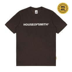 House of Smith Kaos Pria Lengan Pendek - Logo Type TShirt Brown #2 - T Shirt