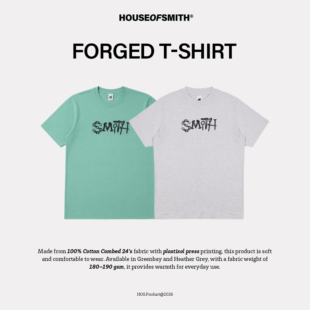 House of Smith Kaos Pria Lengan Pendek - Forged Tshirt - T Shirt