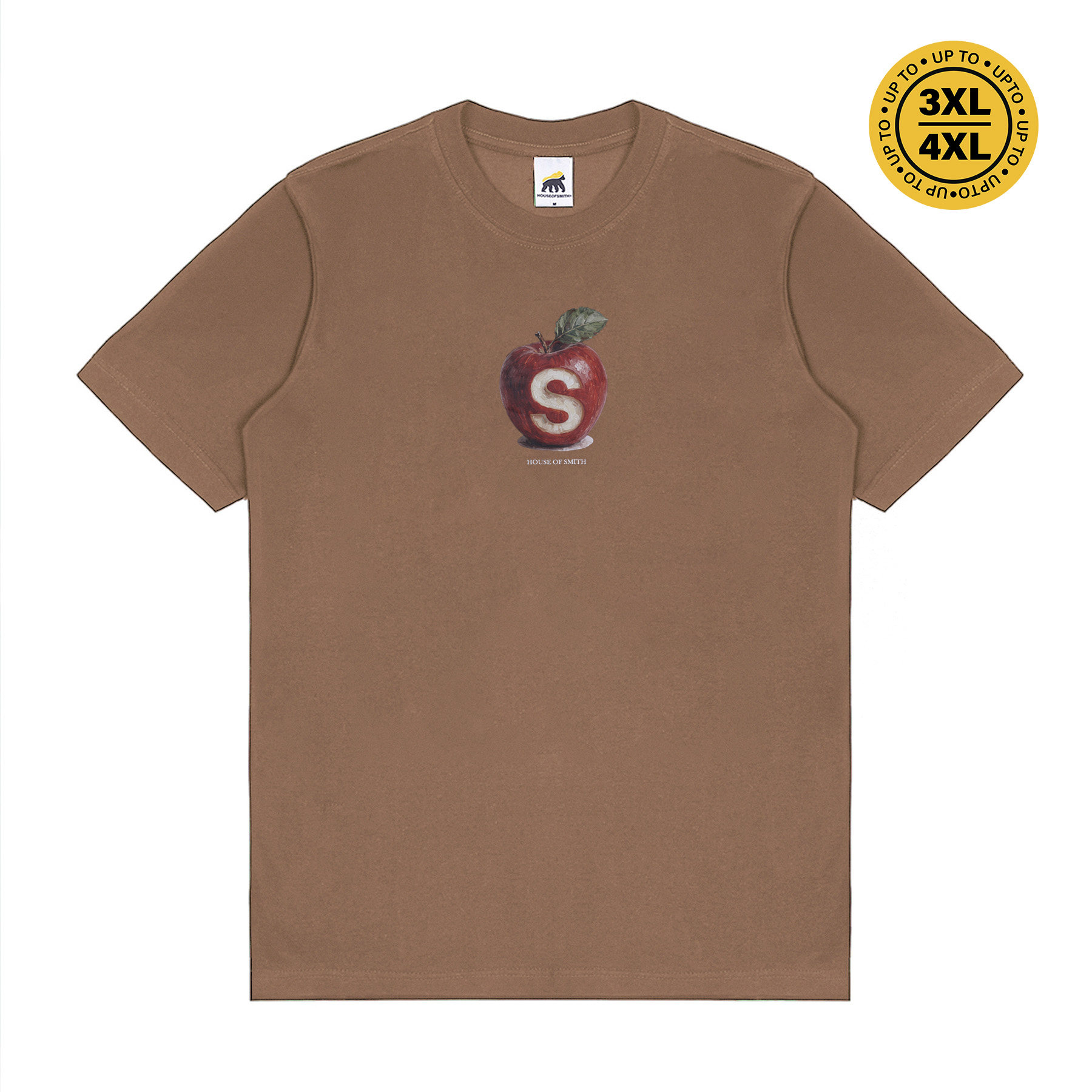 House of Smith Kaos Pria Lengan Pendek - Apples Tshirt Cappucino - T Shirt