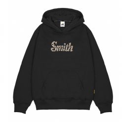 House of Smith Sweater Hoodie Oversize Pria - Smith Leopard Oversized Hoodie Black