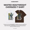 House of Smith Kaos Oversize Pria - Wasted Heavyweight Oversized Tshirt - Oversize T Shirt