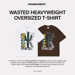House of Smith Kaos Oversize Pria - Wasted Heavyweight Oversized Tshirt - Oversize T Shirt