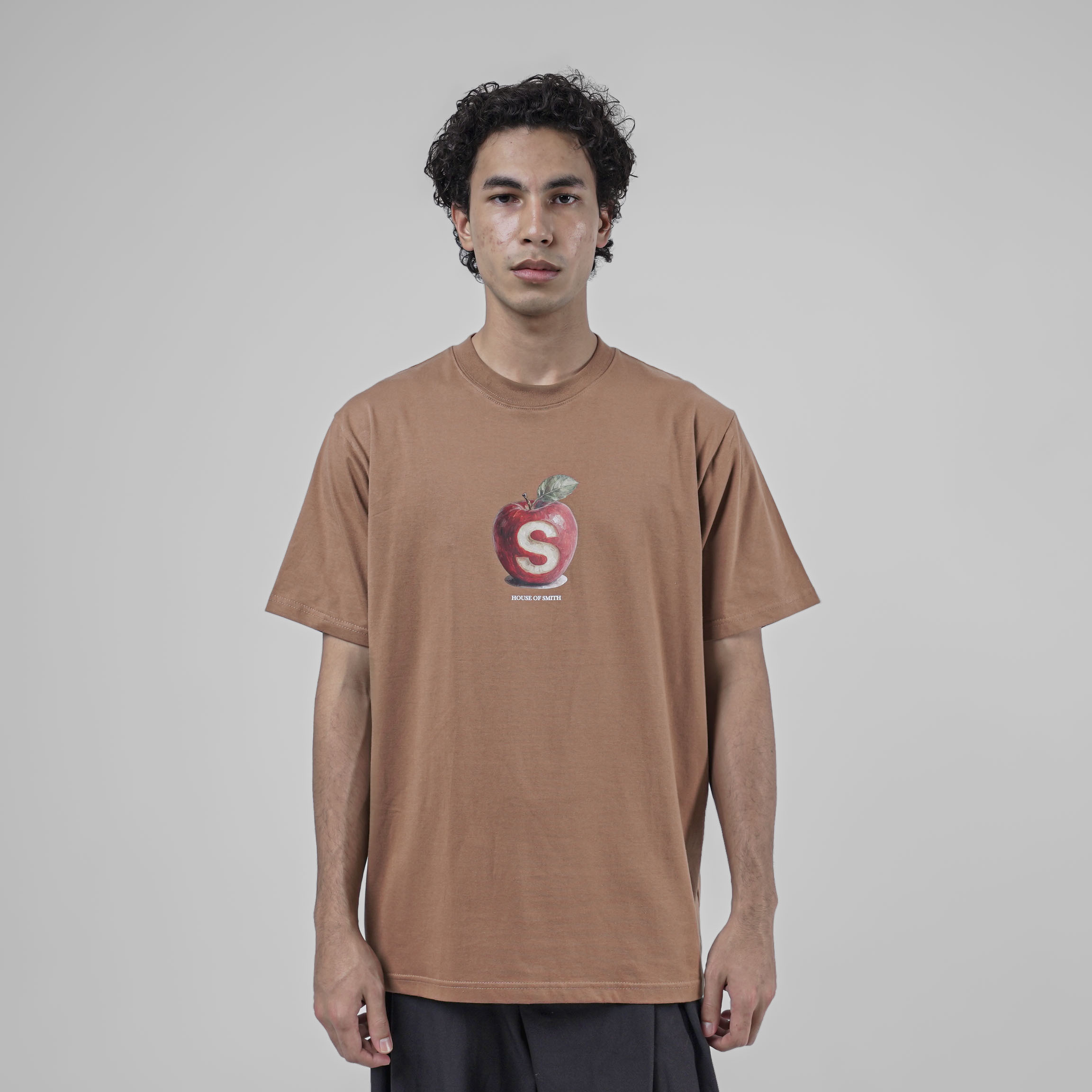 House of Smith Kaos Pria Lengan Pendek - Apples Tshirt Cappucino - T Shirt - Image 3