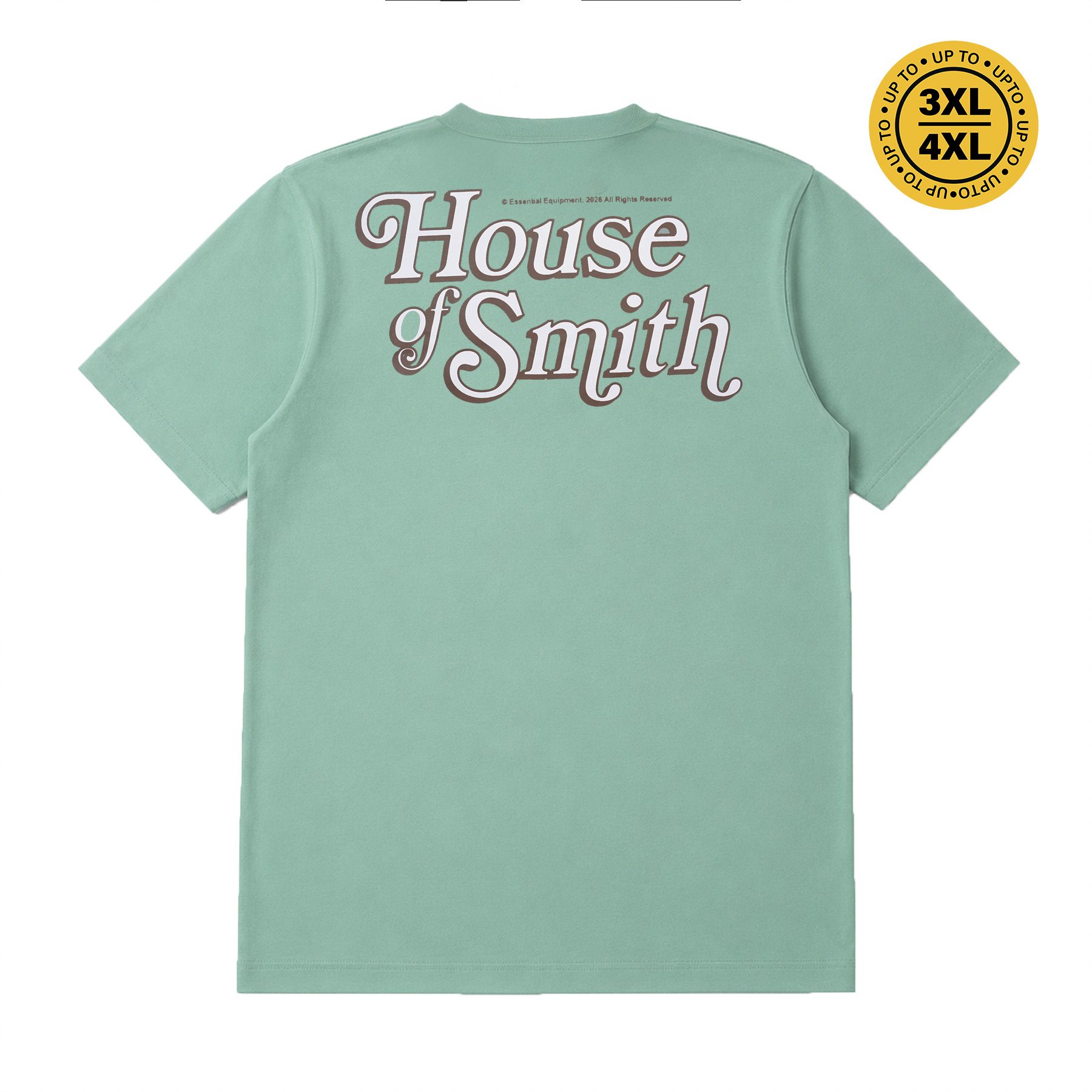 House of Smith Kaos Pria Lengan Pendek - Hos Typo Tshirt Greenbay - T Shirt