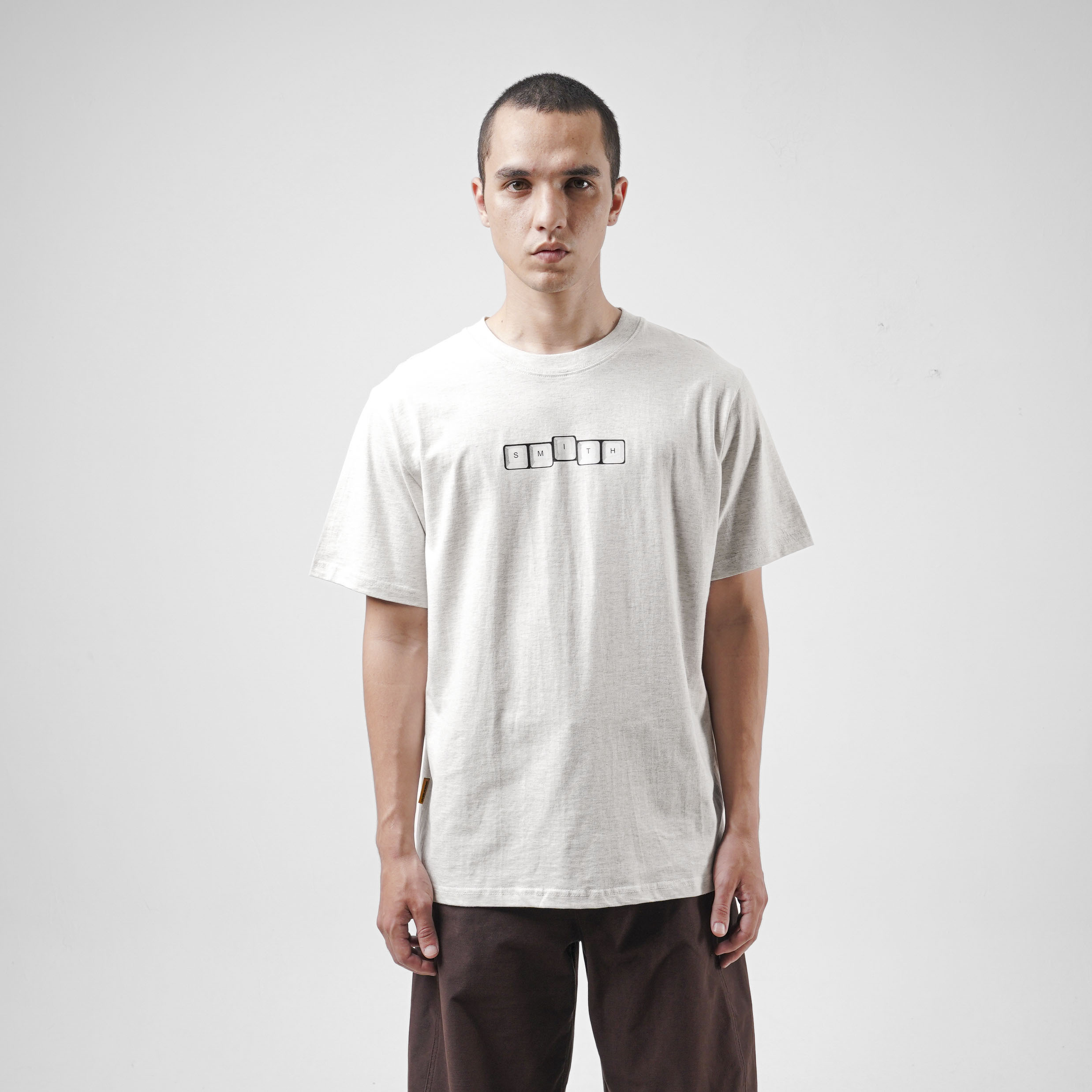 House of Smith Kaos Pria Lengan Pendek - Key Master Tshirt Heather Grey - T Shirt - Image 3