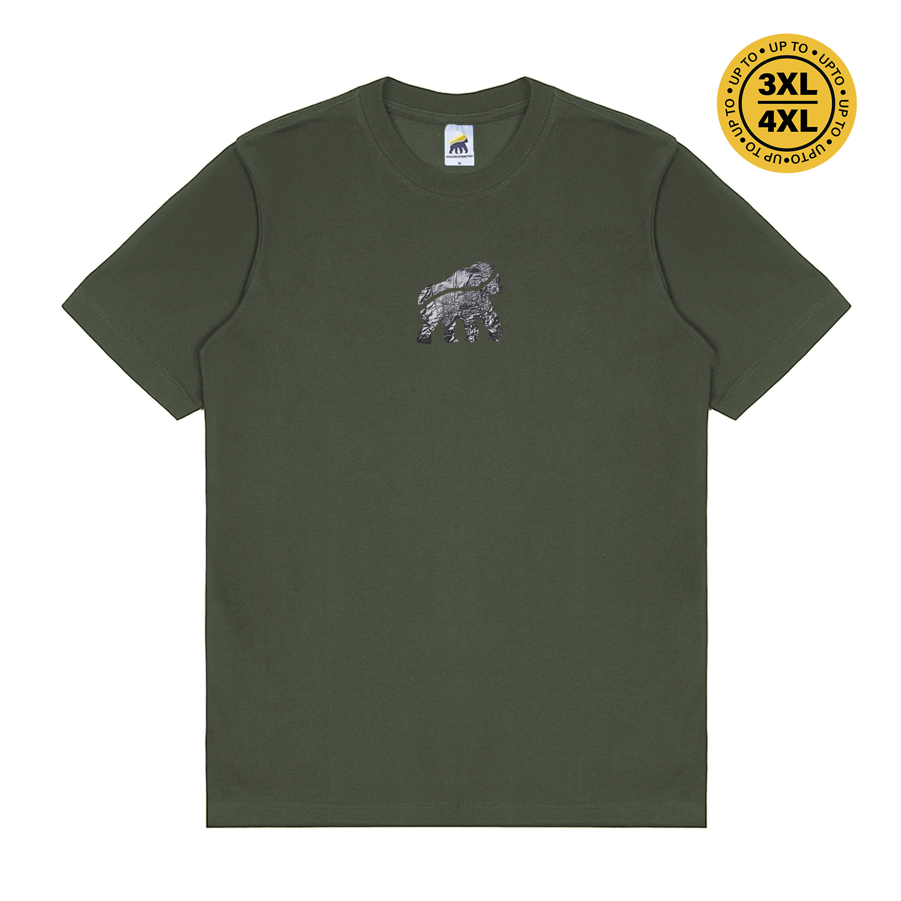 House of Smith Kaos Pria Lengan Pendek - Foil Logo Tshirt Army #2 - T Shirt