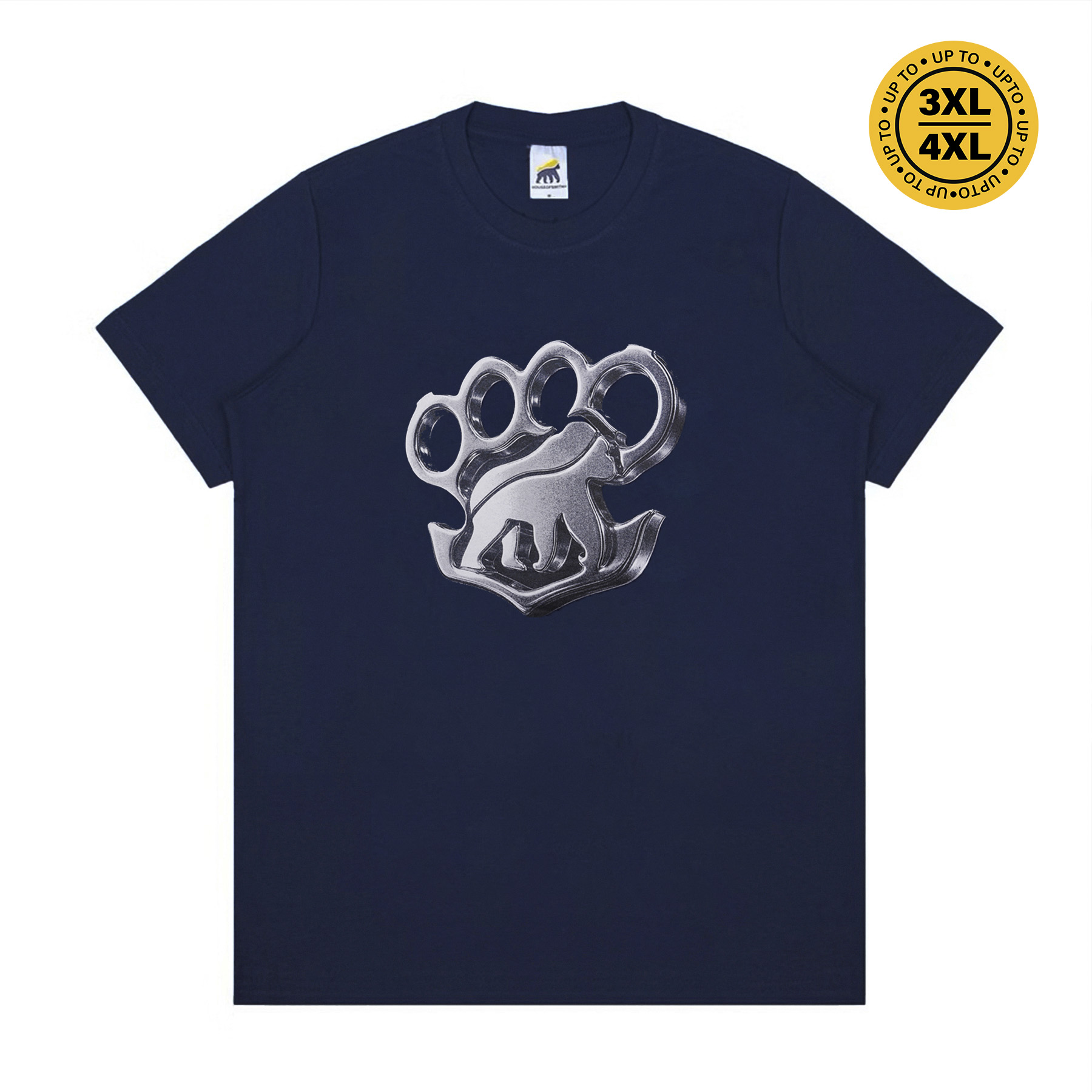 House of Smith Kaos Pria Lengan Pendek - Knuckle Tshirt Navy #2 - T Shirt