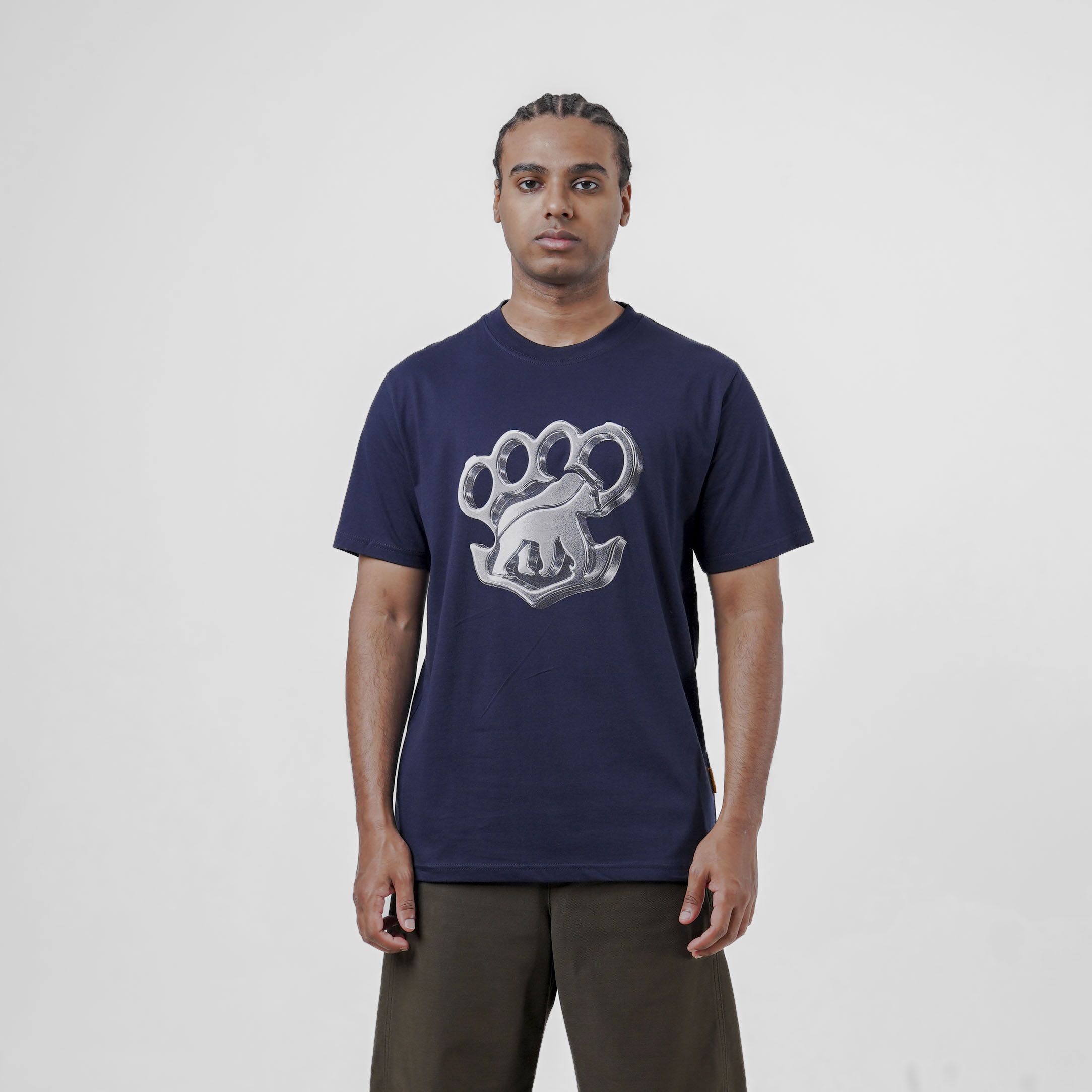House of Smith Kaos Pria Lengan Pendek - Knuckle Tshirt Navy #2 - T Shirt - Image 3