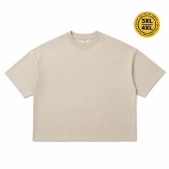 House of Smith Kaos Boxy Pria - Base Aircool 200 Boxy Tee Beige - Boxy T Shirt