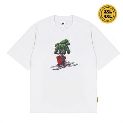 House of Smith Kaos Oversize Pria - Bonsai Oversized Tshirt White - Oversize T Shirt