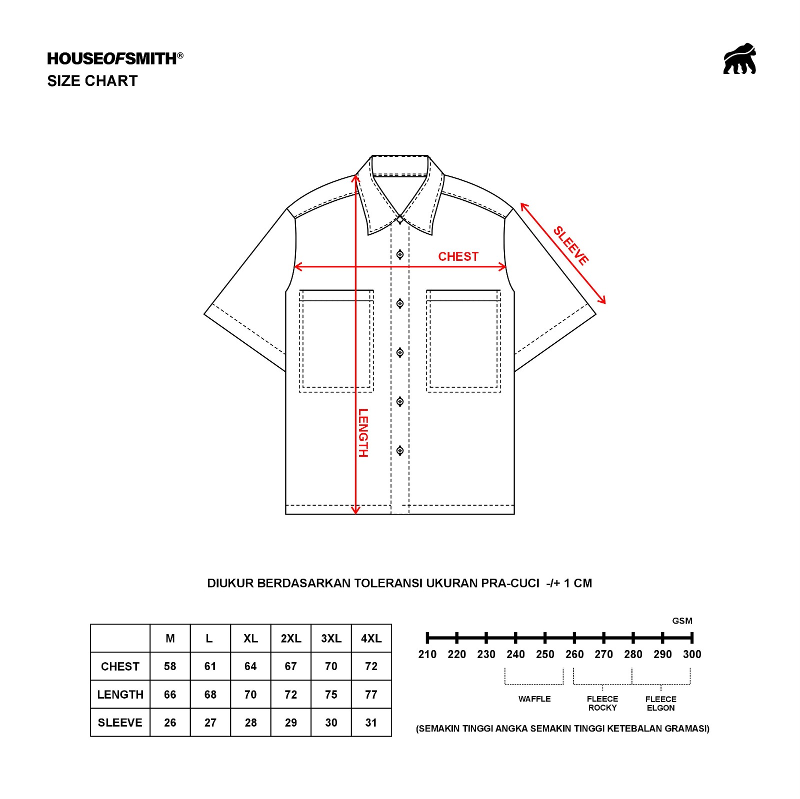 House of Smith Kemeja Boxy Pria - Caden Boxy Shirt - Boxy Shirt - Image 4