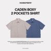 House of Smith Kemeja Boxy Pria - Caden Boxy 2 Pockets Shirt - Boxy Shirt