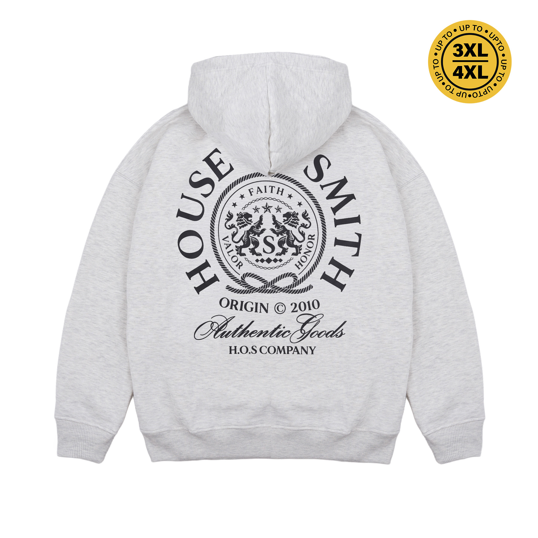 House of Smith Sweater Hoodie Oversized Pria - Faith Oversized Hoodie Heather Grey #2
