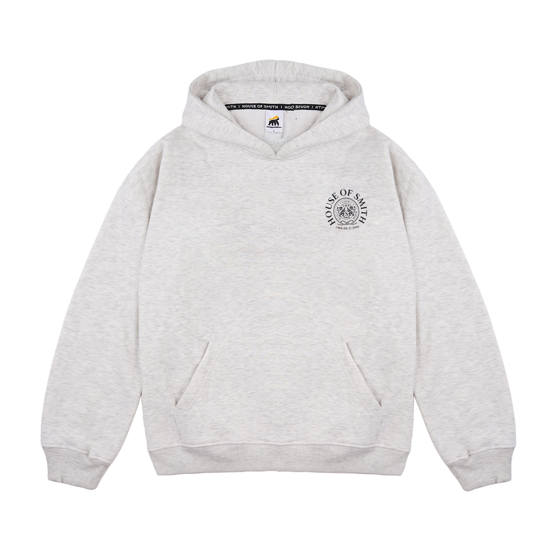 House of Smith Sweater Hoodie Oversized Pria - Faith Oversized Hoodie Heather Grey #2 - Image 2