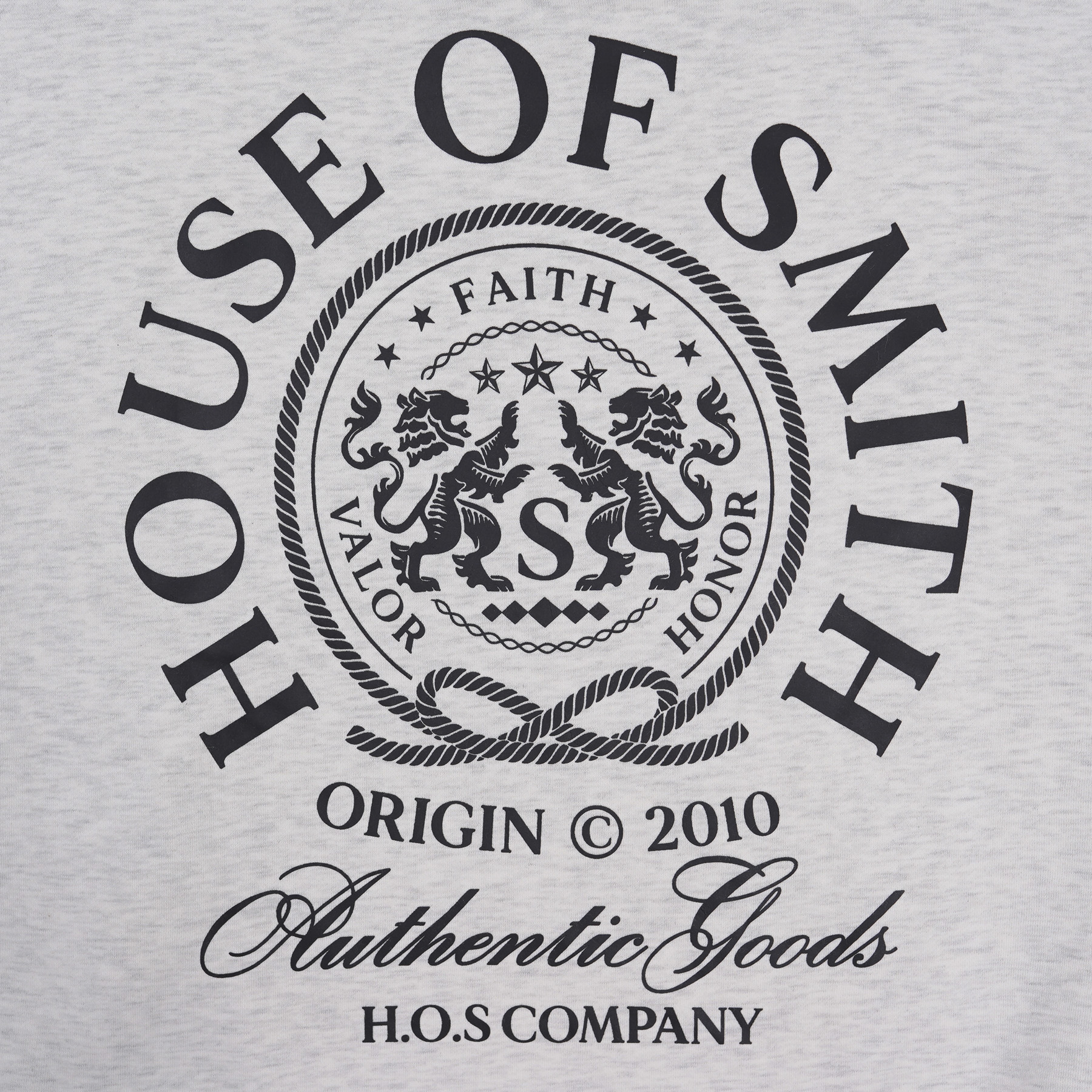 House of Smith Sweater Hoodie Oversized Pria - Faith Oversized Hoodie Heather Grey #2 - Image 3