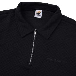 Alternative view of House of Smith Polo Shirt - Morreti Polo Zip Black #2 - Kaos Polo Pria