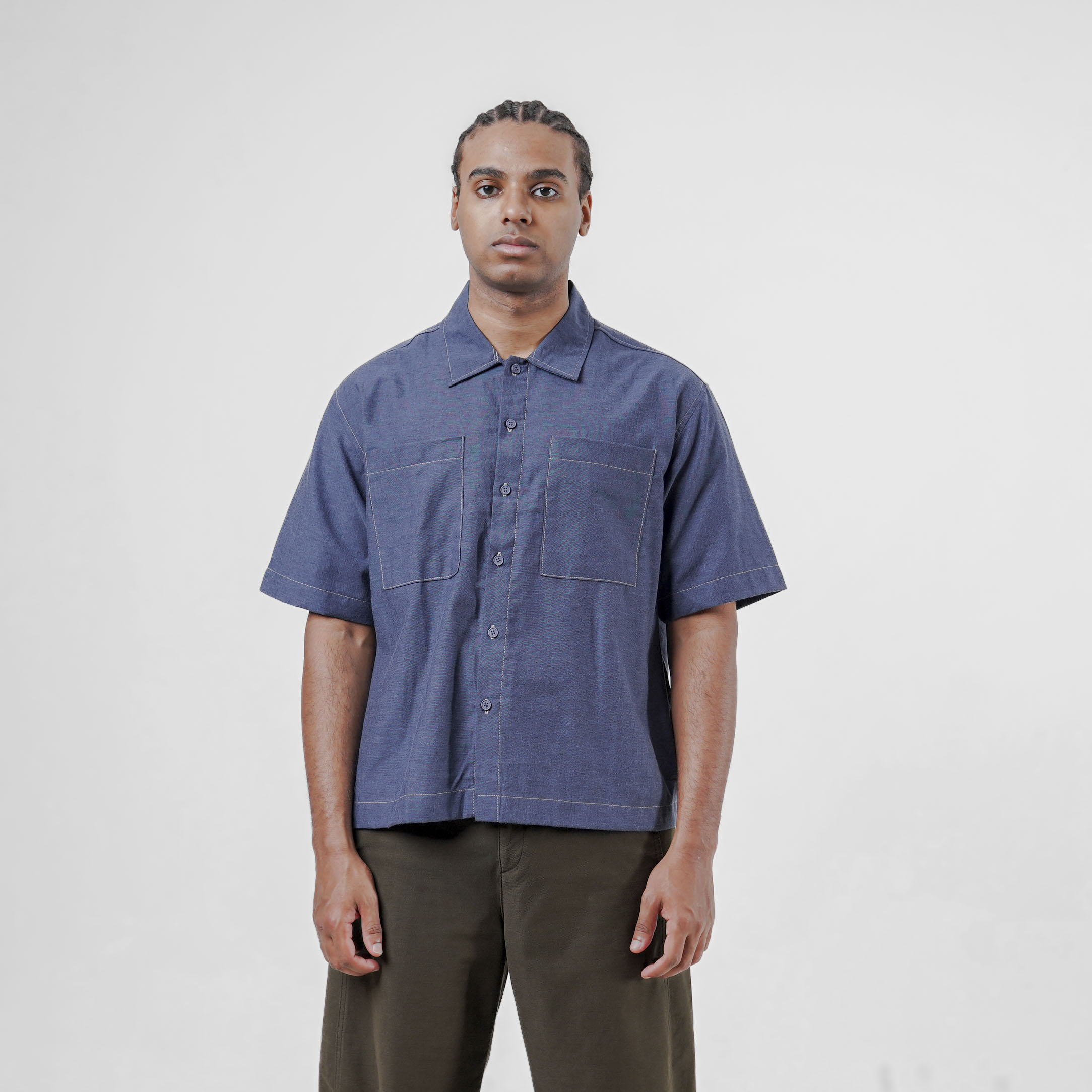 House of Smith Kemeja Boxy Pria - Caden Boxy Shirt - Boxy Shirt - Image 3