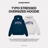 House of Smith Sweater Hoodie Oversized Pria - Typo Stressed Oversized Hoodie