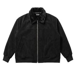 House of Smith Jaket Sherpa Pria - Ironlock Sherling Jacket Black - Sherpa Jacket Boxy