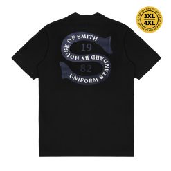 House of Smith Kaos Pria Lengan Pendek - Serpent Tshirt Black - T Shirt