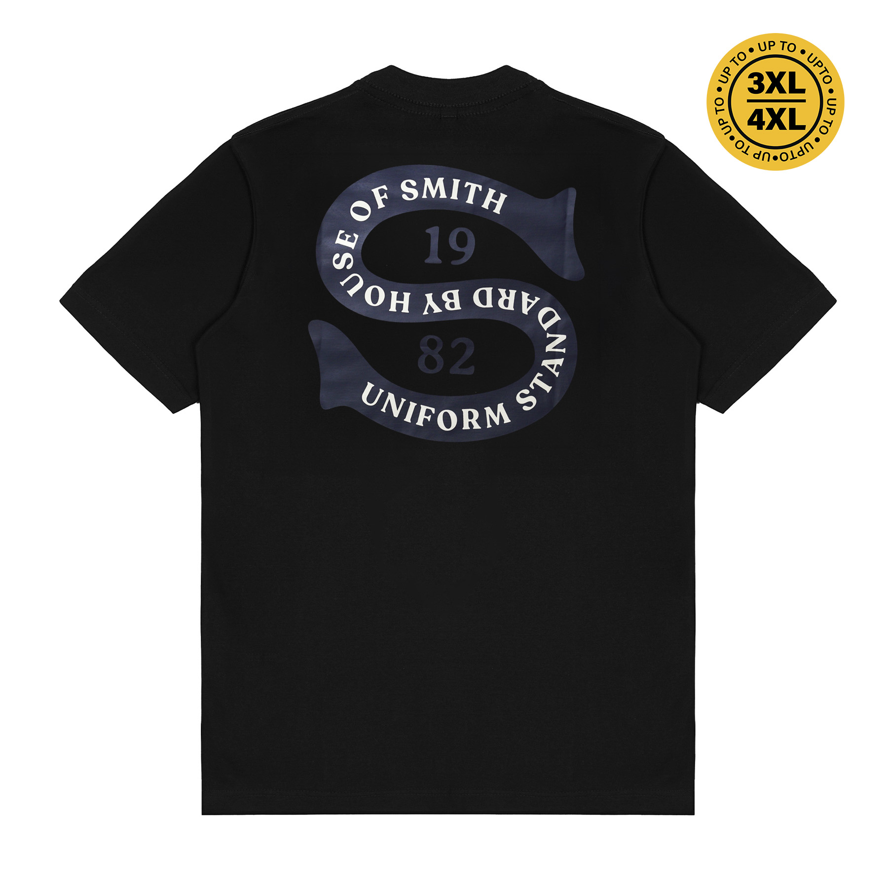 House of Smith Kaos Pria Lengan Pendek - Serpent Tshirt Black - T Shirt