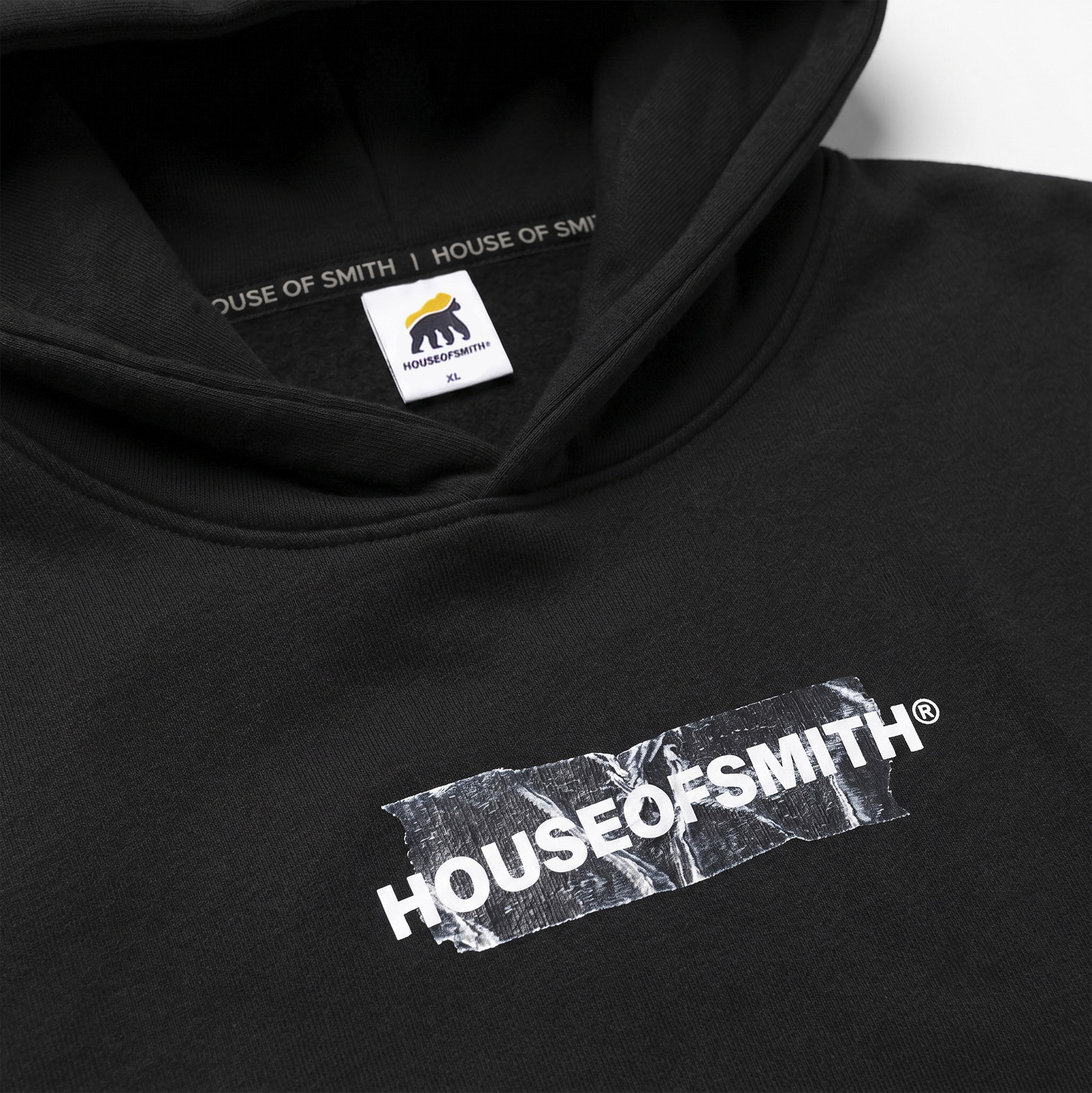 House of Smith Sweater Hoodie Oversized Pria - Hostape Oversized Hoodie Black - Image 2