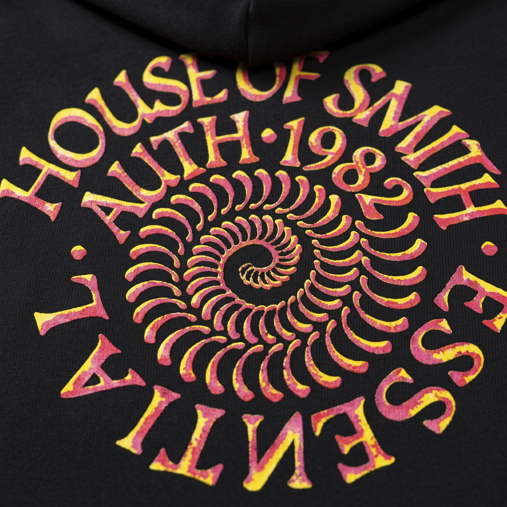 House of Smith Sweater Hoodie Oversized Pria - Spiral Oversized Hoodie Black - Image 4