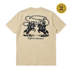 House of Smith Kaos Pria Lengan Pendek - Stallion Tshirt Brown - T Shirt