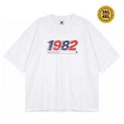 House of Smith Kaos Oversize Pria - Us 1982 Oversized Tshirt White - Oversize T Shirt