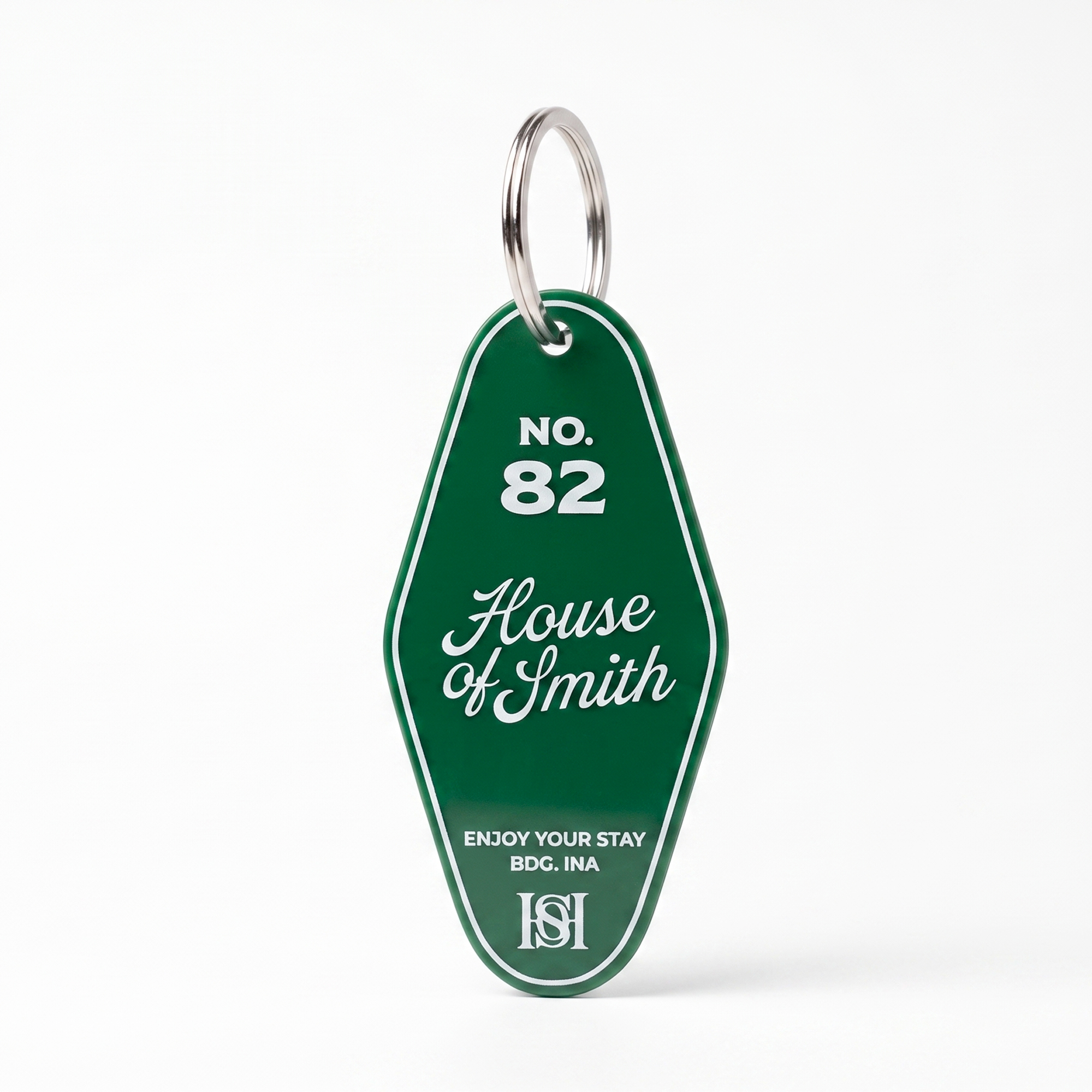 House of Smith Keychain - Acrylic Key Chain Green