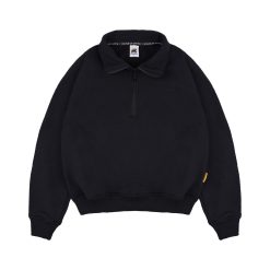 House of Smith Sweater Pria - Hans Quarter Zip Black #2 - Halfzip