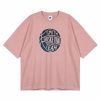 House of Smith Kaos Oversize Pria - Basket Team Oversized Tshirt Dusty Pink - Oversize T Shirt