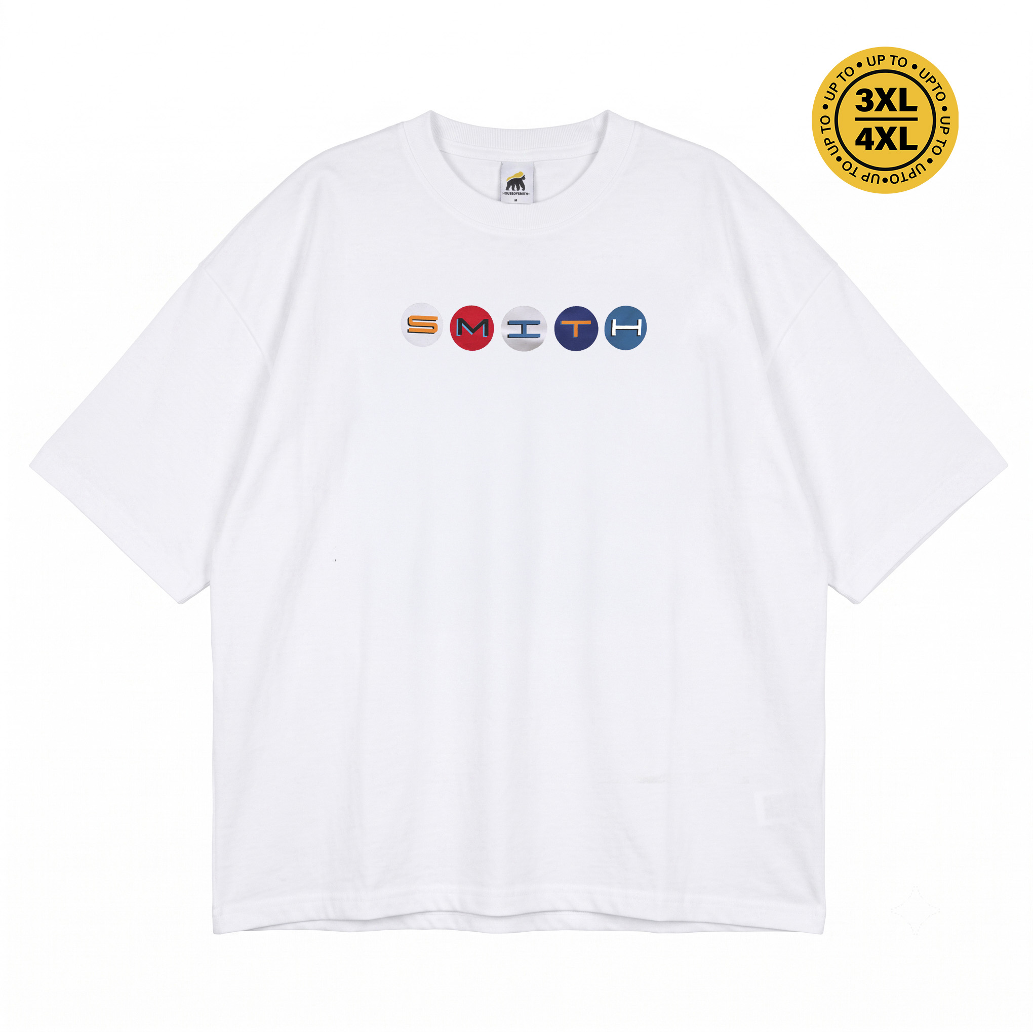 House of Smith Kaos Oversize Pria - Maison Oversized Tshirt White - Oversize T Shirt
